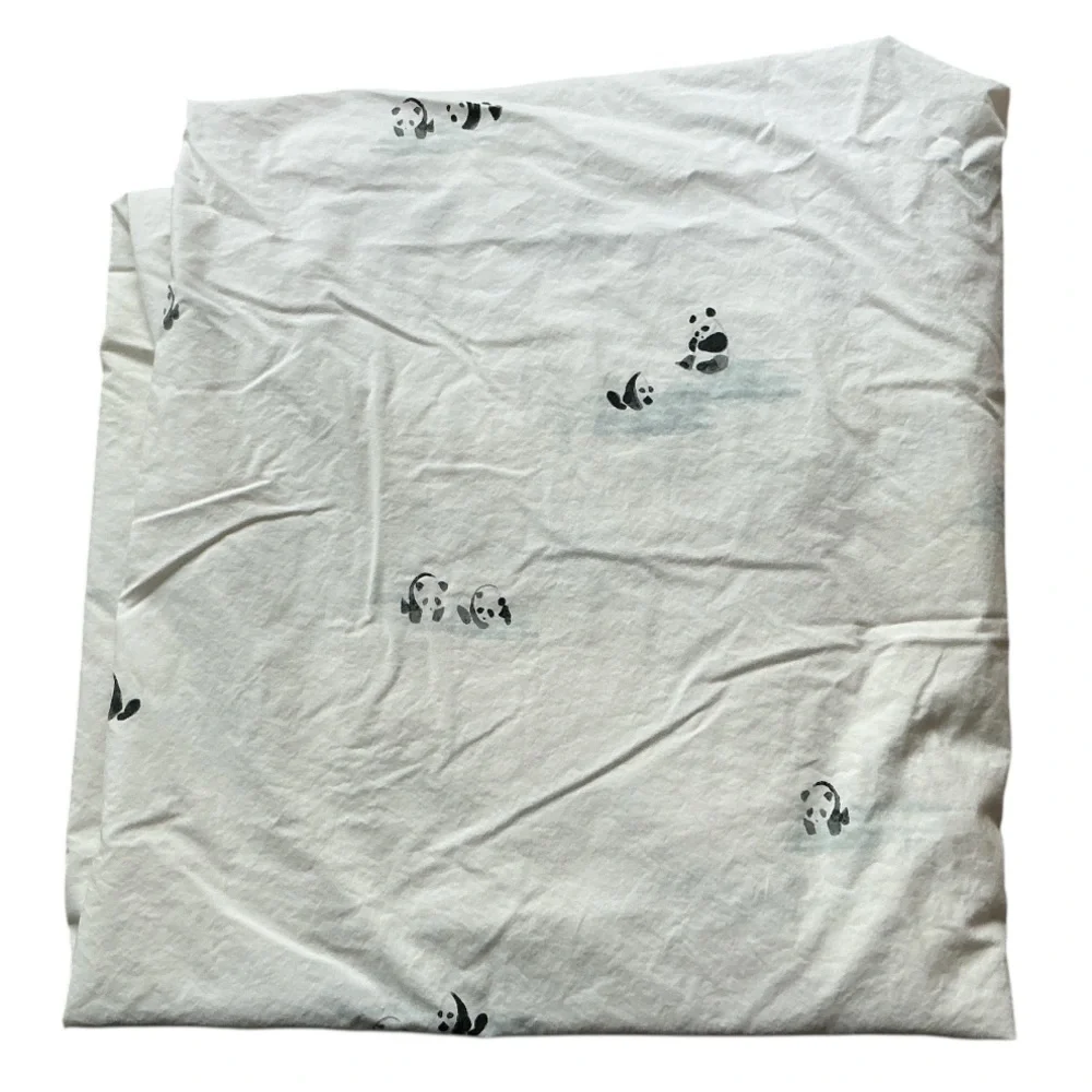 Pottery Barn Kids Panda 100% Organic Cotton Crib Fitted Sheet